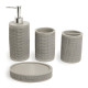 Ceramic Bathroom Set - 4 Pcs